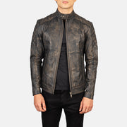 Fernando Quilted 真皮机车夹克 男士 – alternate product view 1