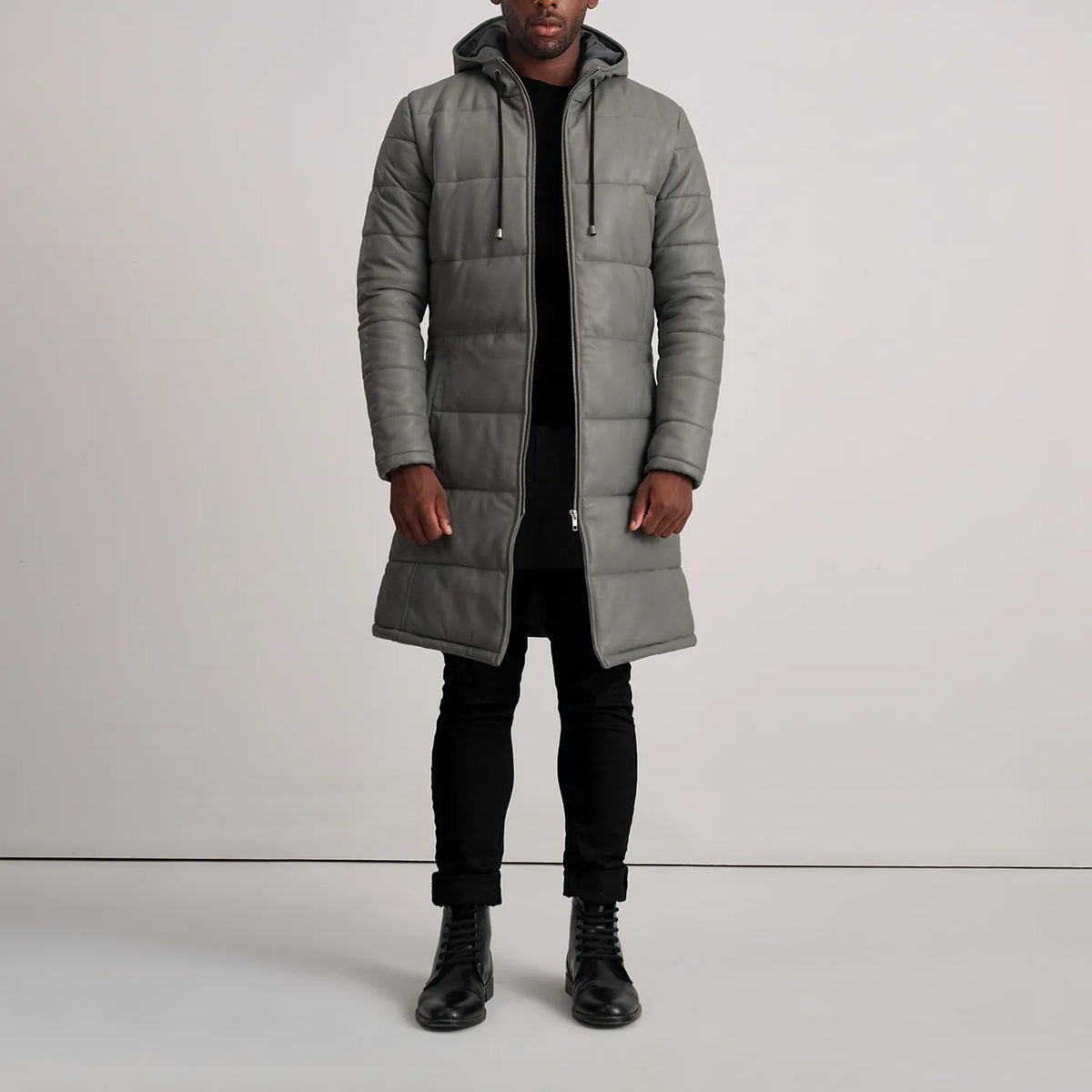 
Floyd 真皮大衣 浅棕褐色 Puffer 真皮夹克 男士 – alternate product view 3