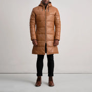 
Floyd 真皮大衣 浅棕褐色 Puffer 真皮夹克 男士 – alternate product view 3