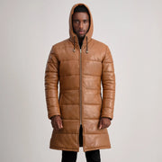 
Floyd 真皮大衣 浅棕褐色 Puffer 真皮夹克 男士 – alternate product view 4