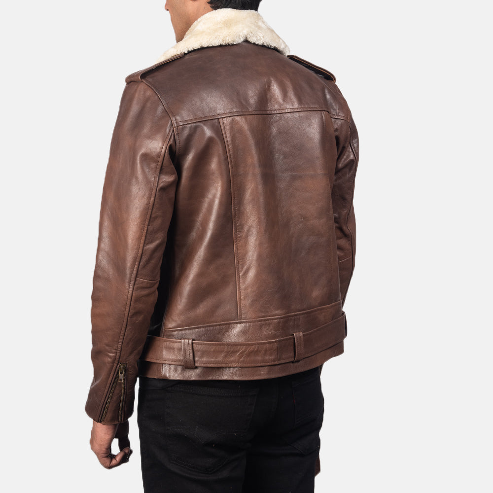 Furton 真皮机车夹克 男士 – alternate product view 5