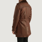 Authentic Sheepskin Burnishing with Burnishing Finish Grain Texture &amp; Heavy-Duty Seam Stitching Detail