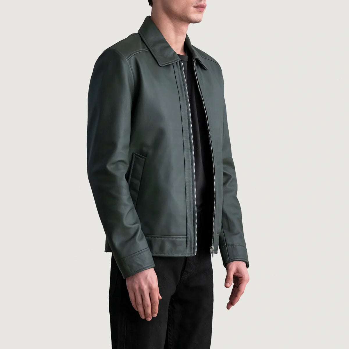 Inferno Leather Brown Jacket – alternate product view 2