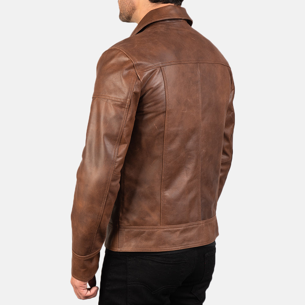 Lavendard 真皮机车夹克 男士 – alternate product view 6