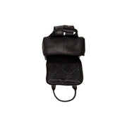 Solid Antique Brass Hardware &amp; Heavy-Duty Dual Zipper Detail on Bellary Full-Grain Leather Backpack 女士