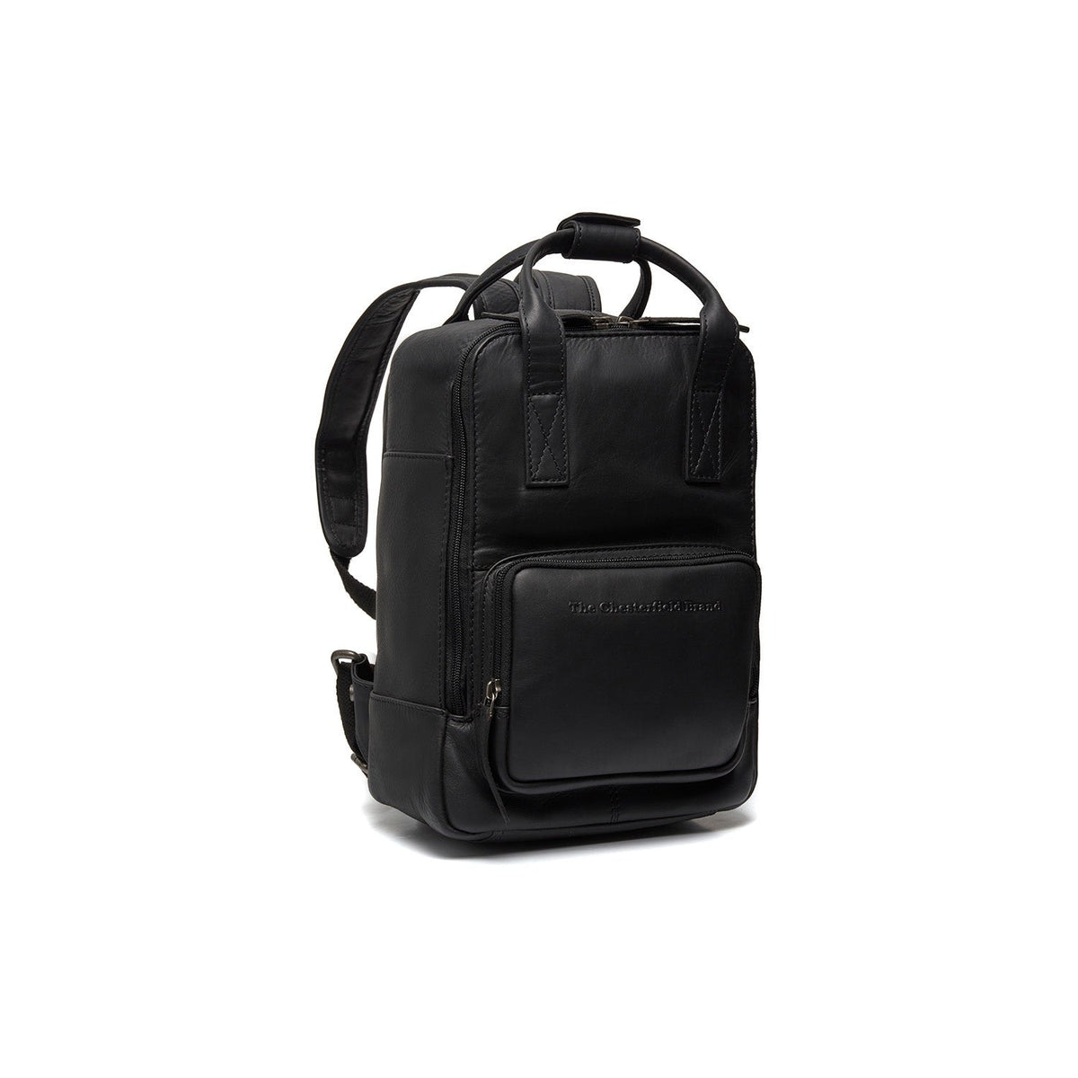 Bellary Full-Grain Leather Backpack 女士 in Classic 100% Full-Grain Leather - Full Exterior Front Profile View | Buy Online
