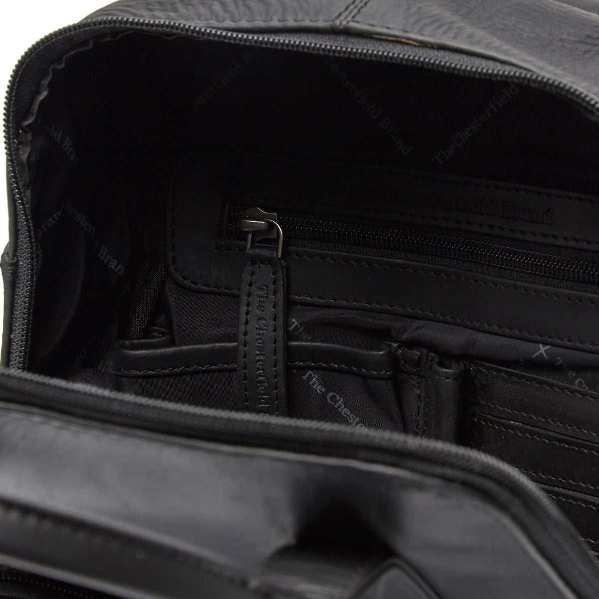 Bellary Full-Grain Leather Backpack 女士 - Structured Side Profile Showing Gusset Depth &amp; Expansion Capacity
