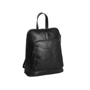 Naomi Full-Grain Leather Backpack 女士 in Classic 100% Full-Grain Leather - Full Exterior Front Profile View | Buy Online