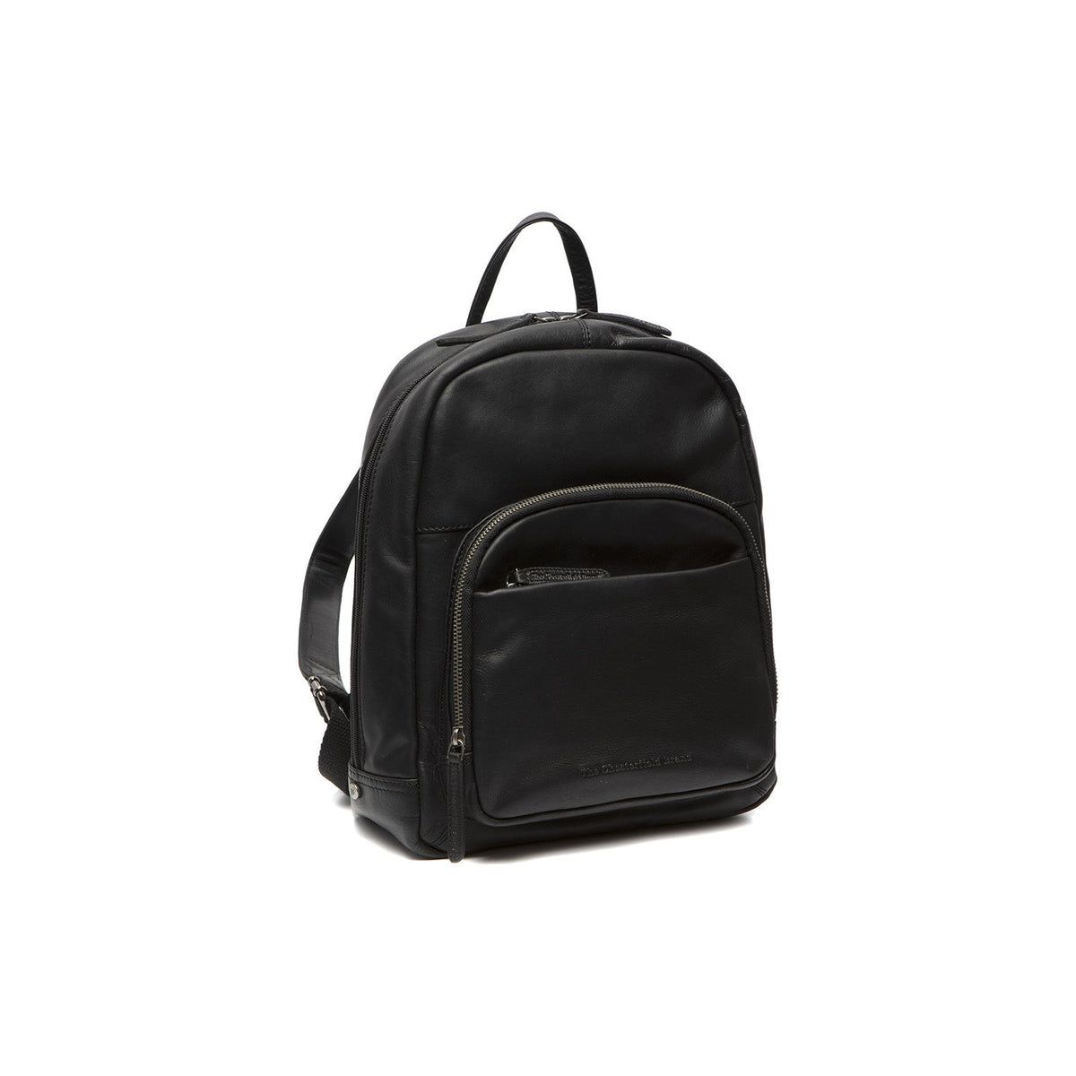 Santana Full-Grain Leather Backpack 女士 in Tan 100% Full-Grain Leather - Full Exterior Front Profile View | Buy Online