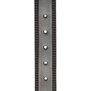 Solid Antique Brass Hardware &amp; Heavy-Duty Dual Zipper Detail on Manovo Full-Grain Leather Belt 男士