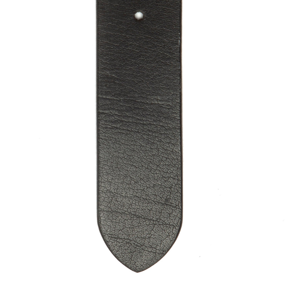 Solid Antique Brass Hardware &amp; Heavy-Duty Dual Zipper Detail on Morrison Full-Grain Leather Belt 男士