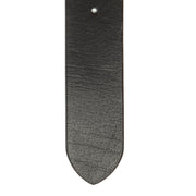 Solid Antique Brass Hardware &amp; Heavy-Duty Dual Zipper Detail on Morrison Full-Grain Leather Belt 男士