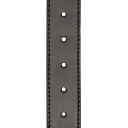 Solid Antique Brass Hardware &amp; Heavy-Duty Dual Zipper Detail on 浅褐色aro Full-Grain Leather Belt 男士