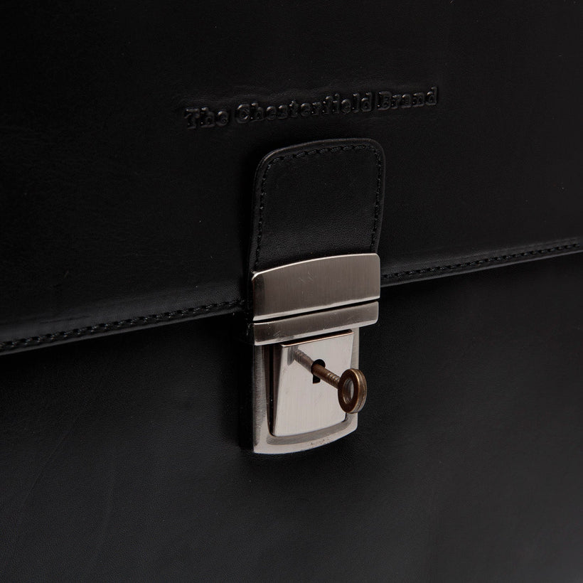 Salvatore Full-Grain Leather Briefcase 男士