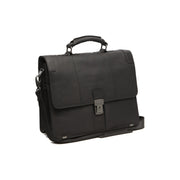 Stuttgart Full-Grain Leather Briefcase 女士 in Classic 100% Full-Grain Leather - Full Exterior Front Profile View | Buy Online