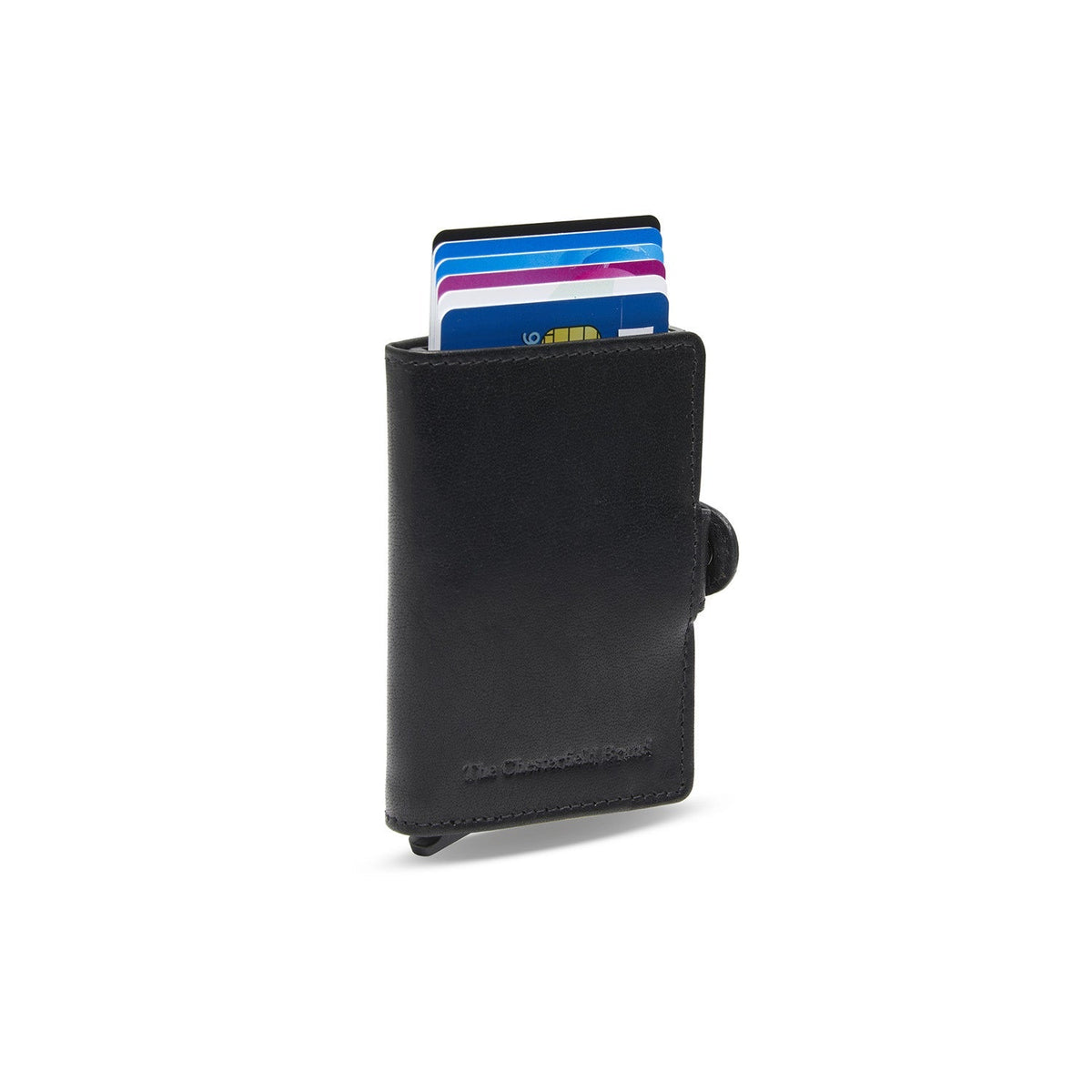 Baldwin Full-Grain Leather Card Holder 女士 in Classic 100% Full-Grain Leather - Full Exterior Front Profile View | Buy Online