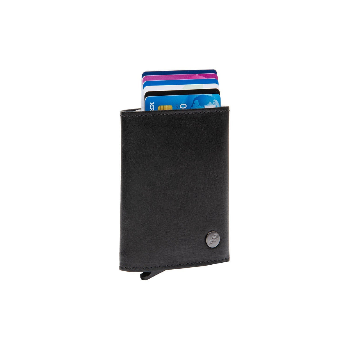 Gabriela Full-Grain Leather Card Holder 女士 in Classic 100% Full-Grain Leather - Full Exterior Front Profile View | Buy Online
