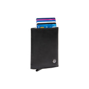 Gabriela Full-Grain Leather Card Holder 女士 in Classic 100% Full-Grain Leather - Full Exterior Front Profile View | Buy Online