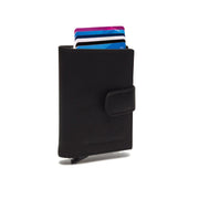 Hannover Full-Grain Leather Card Holder 女士 in Classic 100% Full-Grain Leather - Full Exterior Front Profile View | Buy Online