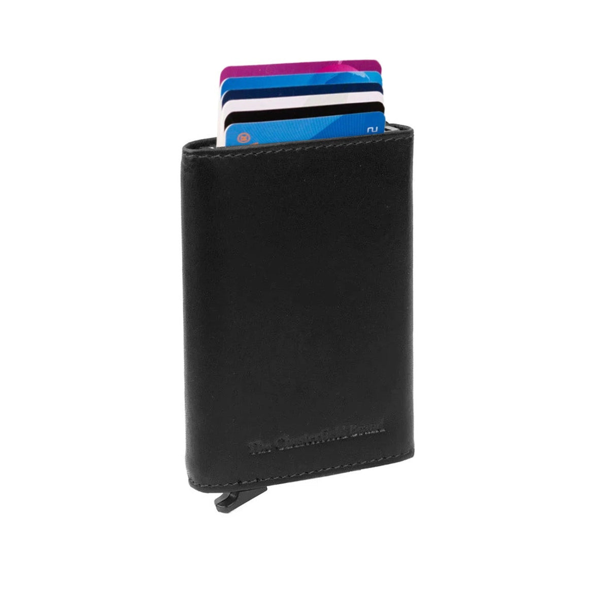 Lancaster Full-Grain Leather Card Holder 女士 in Classic 100% Full-Grain Leather - Full Exterior Front Profile View | Buy Online