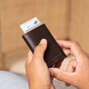 Lancaster Full-Grain Leather Card Holder 女士 – alternate product view 2