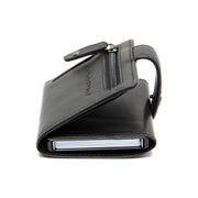 Solid Antique Brass Hardware &amp; Heavy-Duty Dual Zipper Detail on Larino Full-Grain Leather Card Holder 女士
