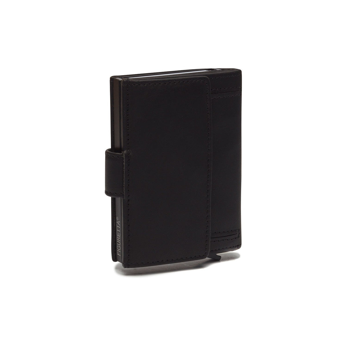 Solid Antique Brass Hardware &amp; Heavy-Duty Dual Zipper Detail on Leipzig Full-Grain Leather Card Holder 女士