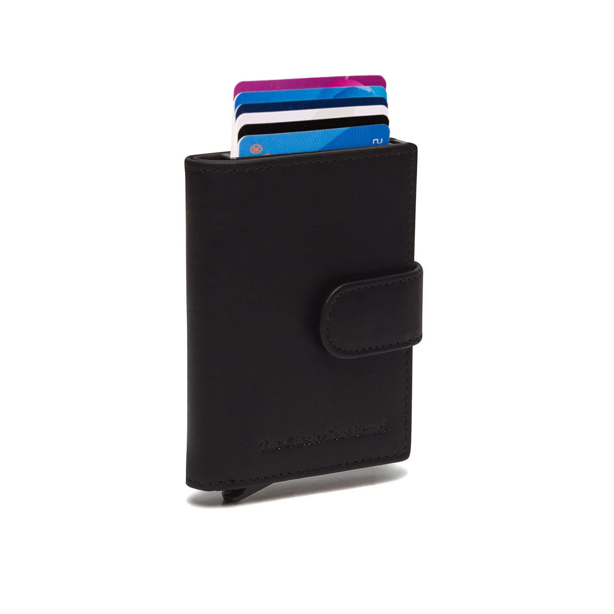 Leipzig Full-Grain Leather Card Holder 女士 in Classic 100% Full-Grain Leather - Full Exterior Front Profile View | Buy Online