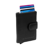Loughton Full-Grain Leather Card Holder 女士 in Classic 100% Full-Grain Leather - Full Exterior Front Profile View | Buy Online