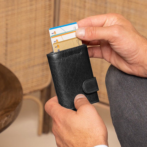 Mannheim Full-Grain Leather Card Holder 女士