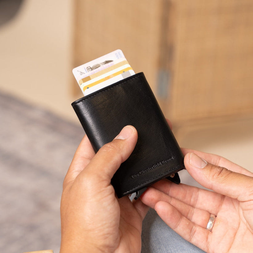 Paris Full-Grain Leather Card Holder 女士
