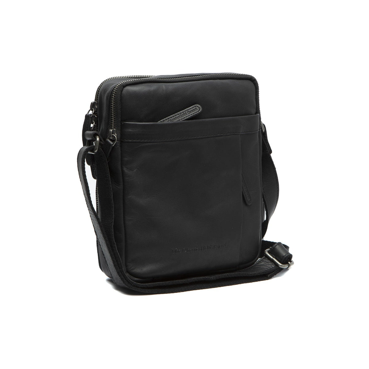 Alva Full-Grain Leather Crossbody Bag 男士 in Classic 100% Full-Grain Leather - Full Exterior Front Profile View | Buy Online