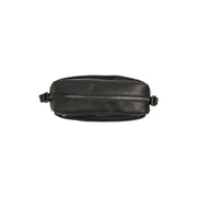Arona Full-Grain Leather Crossbody Bag 女士 - Structured Side Profile Showing Gusset Depth &amp; Expansion Capacity