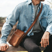 Birmingham Full-Grain Leather Crossbody Bag 男士 – alternate product view 3