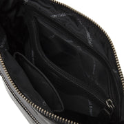 Classic 100% Full-Grain leather Bag - Rear Perspective Showing Reinforced Leather Straps &amp; Stitching