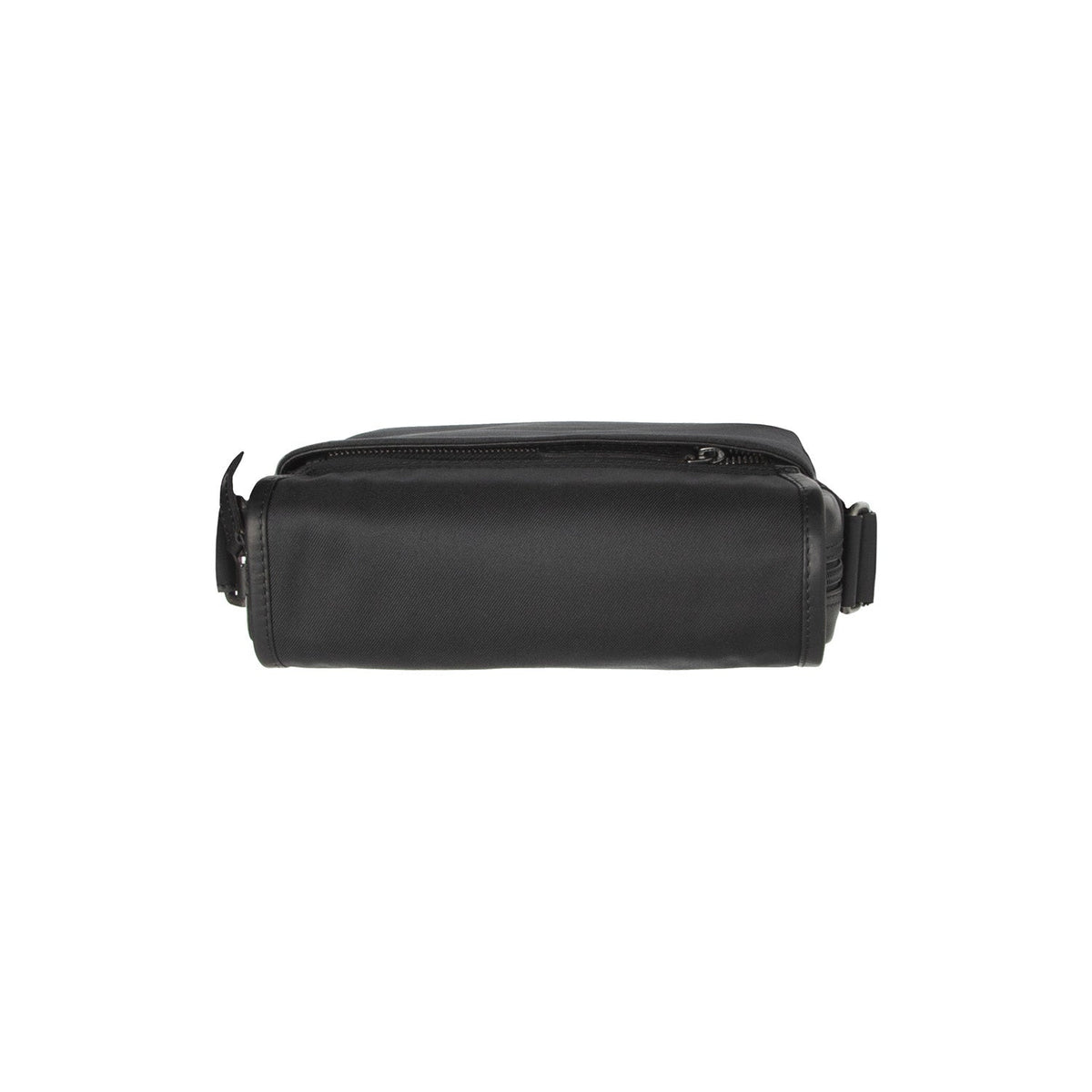 Mikeli Full-Grain Leather Crossbody Bag 女士 - Structured Side Profile Showing Gusset Depth &amp; Expansion Capacity