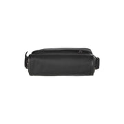 Mikeli Full-Grain Leather Crossbody Bag 女士 - Structured Side Profile Showing Gusset Depth &amp; Expansion Capacity