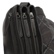 Millie Full-Grain Leather Crossbody Bag 女士 - Structured Side Profile Showing Gusset Depth &amp; Expansion Capacity