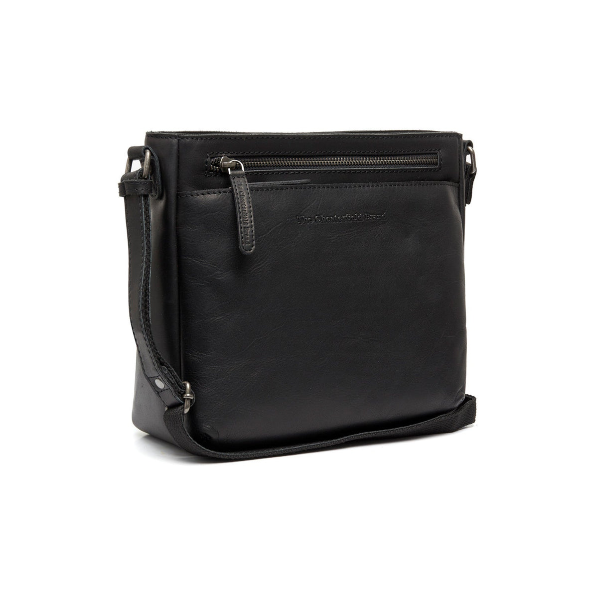 Mumbai Full-Grain Leather Crossbody Bag 女士 in Classic 100% Full-Grain Leather - Full Exterior Front Profile View | Buy Online