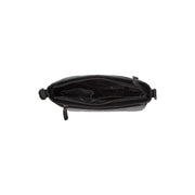 Mumbai Full-Grain Leather Crossbody Bag 女士 - Structured Side Profile Showing Gusset Depth &amp; Expansion Capacity