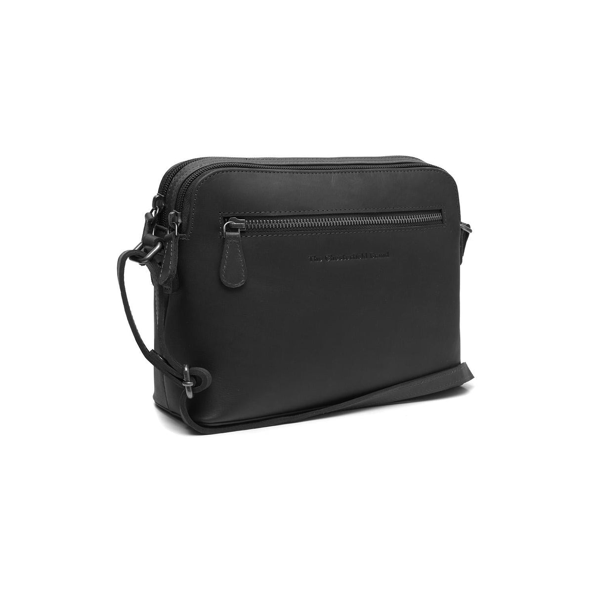 Nebraska Full-Grain Leather Crossbody Bag 女士 in Classic 100% Full-Grain Leather - Full Exterior Front Profile View | Buy Online