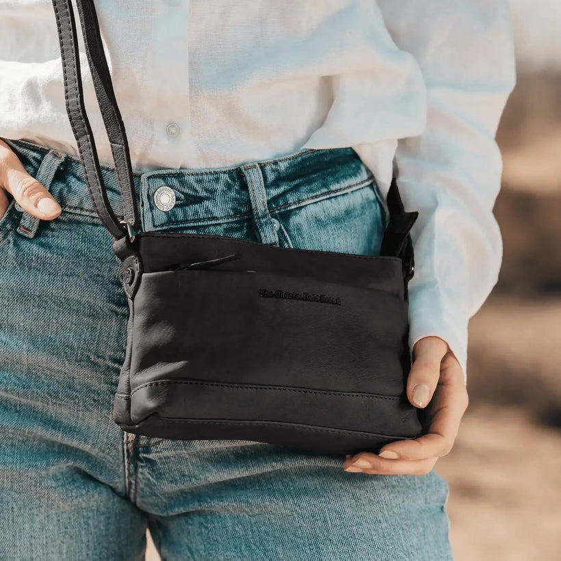 Salerno Full-Grain Leather Crossbody Bag 女士