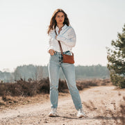 Salerno Full-Grain Leather Crossbody Bag 女士 – alternate product view 3