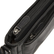 
Solid Antique Brass Hardware & Heavy-Duty Dual Zipper Detail on Southampton 真皮斜挎包