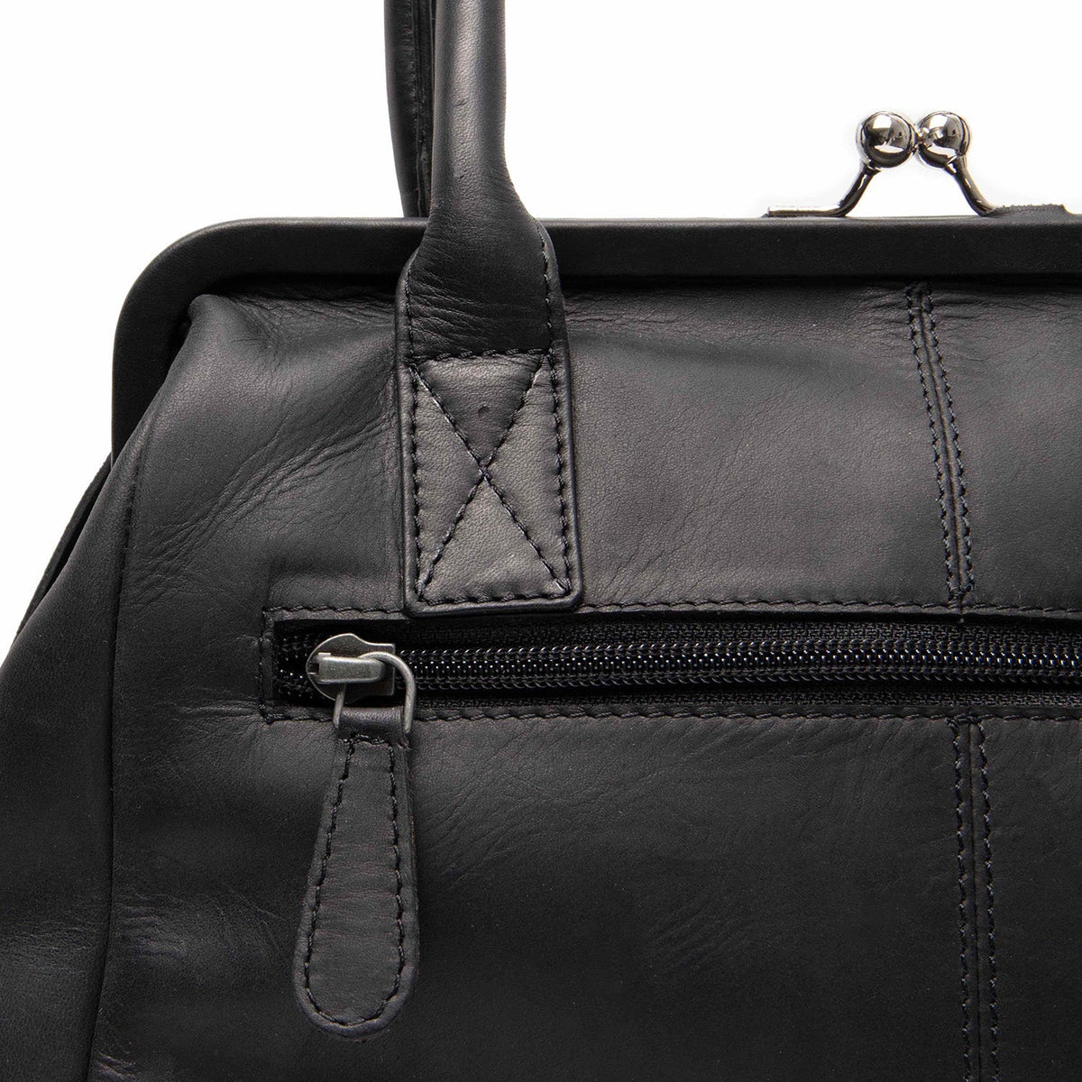Dorin Full-Grain Leather Handbag 女士 - Lateral Side Profile View Showing Sleeve Cut &amp; Athletic Taper Fit