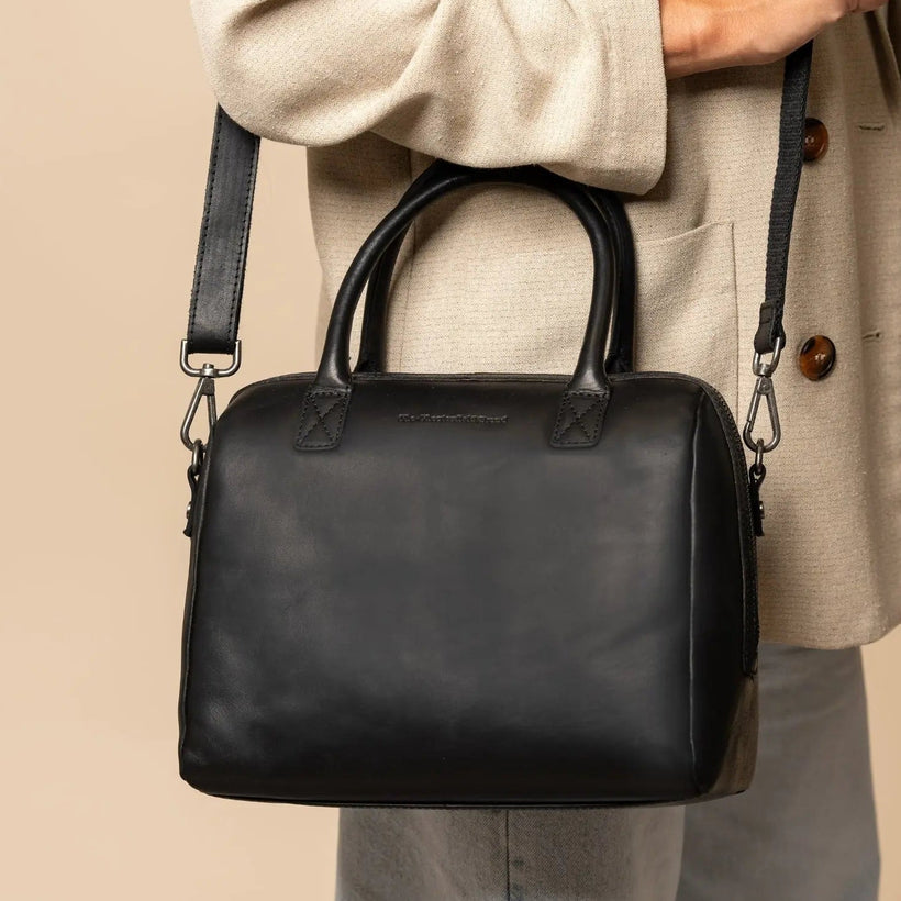 Langton Full-Grain Leather Handbag 女士