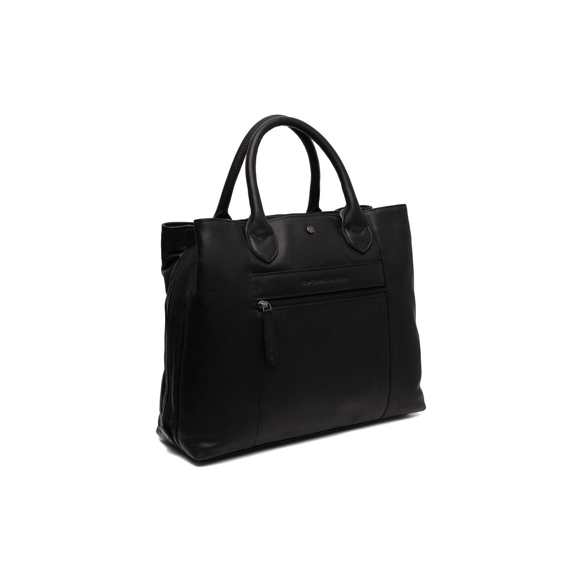 Tailored Rib Cuffs &amp; Hem Craftsmanship Construction Detail on Passau Full-Grain Leather Handbag 女士