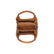 
Cognac Leather Handbag Salina, detail view 5