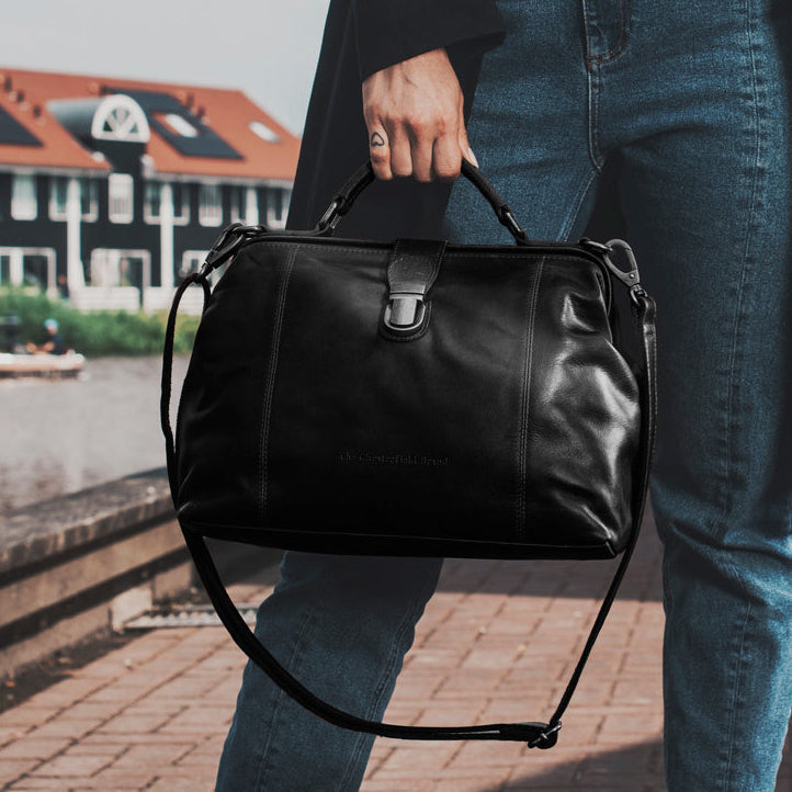 Shaun Full-Grain Leather Handbag 女士