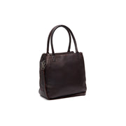 Tailored Rib Cuffs &amp; Hem Craftsmanship Construction Detail on Solvin Full-Grain Leather Handbag 女士